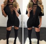 Платье с короткими рукавами цвет: ЧЕРНЫЙ