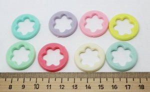 Бусина-рамка пластиковая, 25 мм, 1 шт.