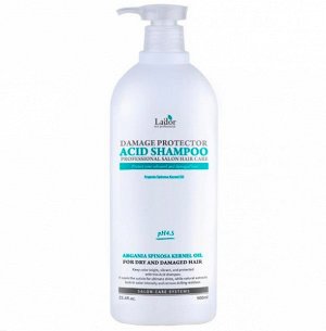 Lador Слабощелочной шампунь для волос с протеинами шелка La’dor Damaged Protector Acid Shampoo, 900мл