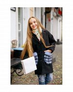 Пальто для девочки модное модель 2509475