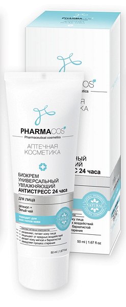 Биокрем для лица универсальный увлажняющий "Антистресс 24часа