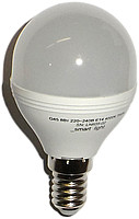 Лампа светодиодная LED-G45 8 Вт 220-240В Е14 700Лм 4000K шар /100, Китай