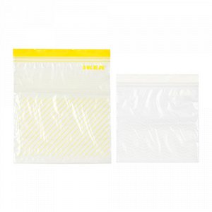 ИСТАД Пакет пластиковый, желтый/белый, 50 шт.