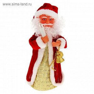 Дед Мороз, со свечой, крутящийся, музыкальный