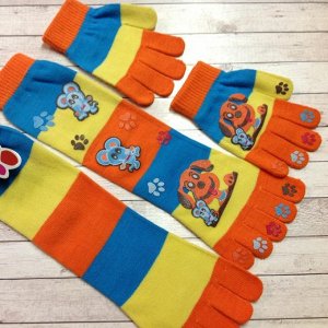 Носки "пальчики" с перчатками мальчику
