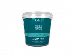OLLIN BLOND PERFORMANCE Aroma Mint Осветляющий порошок с ароматом мяты 500г/ Blond Powder With Mint