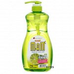 Средство для мытья посуды, овощей и фруктов Mam Lemon c дозатором 1 кг. Аромат Лайма