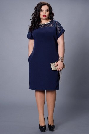 Платье 502-04 темно-синий