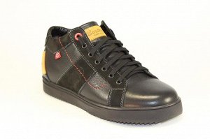 осенние ботинки черный шрункен 045/44D подростки