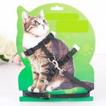 Шлейка для котов цвет ЧЕРНЫЙ