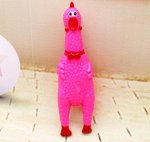 Игрушка курица цвет ЯРКО-РОЗОВЫЙ