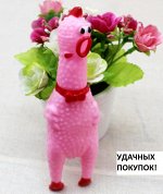Игрушка курица цвет РОЗОВЫЙ