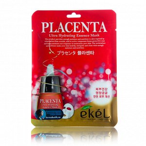 EKEL Placenta Ultra Hydrating Essence Mask Маска с экстрактом плаценты 25 мл