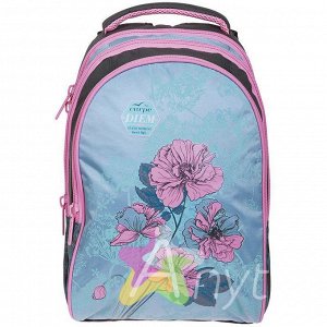 Рюкзак Style "Pink Flowers" 42*30*20см, 3 отделения, 1 карман, эргономичная спинка RU01664