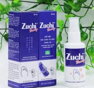 спрей Дезодорант-спрей для ног "Zuchi" применяется для устранения повышенного потоотделения, специфического запаха и др. Быстро удаляет запах на 24 часа. Спрей нормализует процесс потоотделения, , уст