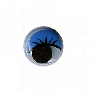 "HobbyBe" MER-12 Глаза круглые с бегающими зрачками d 12 мм 50 шт. черно-белые