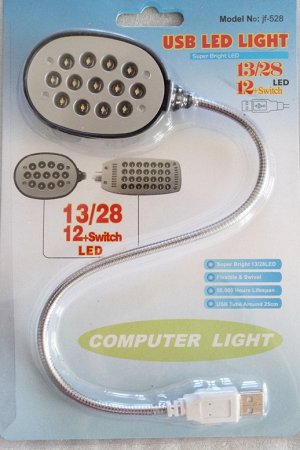 13 led lamp usb. Лампа для ноутбука с usb-разъемом