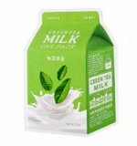 A&#039;Pieu Успокаивающая маска с экстрактом зеленого чая и гамамелиса Green Tea Milk One-Pack