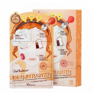 Маска д/лица трехэтапная УВЛАЖНЯЮЩАЯ 3-step Aqua White Water Illuminate Mask Sheet