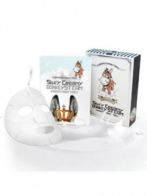 Маска ткан. с паровым кремом из ОСЛИНОГО МОЛОКА Silky Creamy donkey Steam Cream