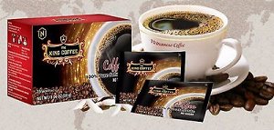 Чистый чёрный растворимый King Coffe 15 пакетиков