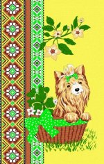 Вафельное кухонное новогоднее полотенце 60*40 см.