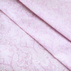 Ткань на отрез бязь плательная 150 см 10587/2 Дамаск цвет розовый