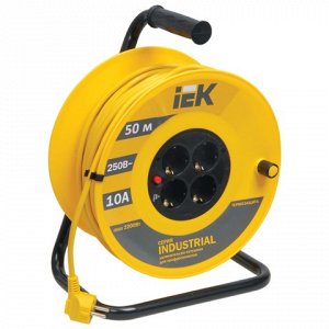 Удлинитель на катушке IEK(ИЕК) INDUSTRIAL, ГОСТ Р51539, 4 ро