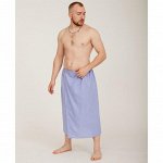 Полотенце для бани Collorista мужской килт, 75х150см, цв. Сиреневый 100% хл, ваф. полотно