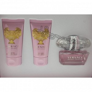 VERSACE CRYSTAL BRIGHT lady set (50ml edt+50mlb/l+50ml sh/g)набор