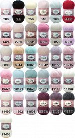 Пряжа ANGORA LUKS 10% мохер, 10% шерсть, 80% акрил, 550 м, 100 г