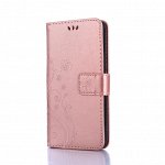 Розовое золото. Чехол книжка на телефон iphone