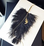 Серьга черная