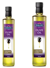 Масло оливковое рафинированное olive oil. ст/б. 0.5 л. emborg