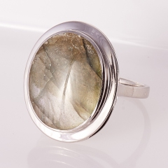 Кольцо лабрадор Мадагаскар (серебро 925 пр.) размер 17,5
