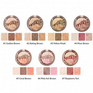 SKINFOOD Минеральные тени для глаз Mineral Sugar Triple Shadow