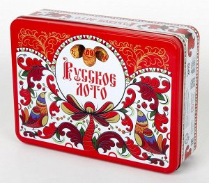 Лото Русское "Узоры" (жестяная коробка)