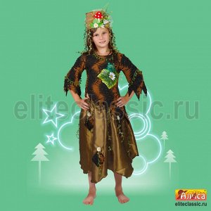 Кикиморка В карнавальный костюм известного сказочного персонажа входит шляпа, кофта и юбка.
Костюм подойдет для театральных постановок, новогодних и детских утренников.