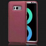 Чехол силикон иск. кожа на телефон Samsung Galaxy
