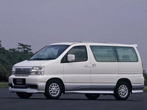 Коврик в багажник (с функцией полозьев) Nissan Elgrand (1997 - 2000)