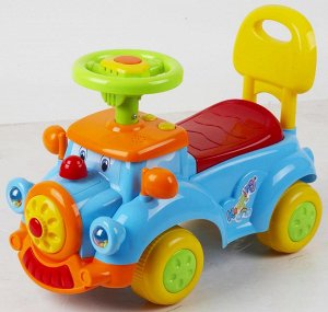 Автомобиль для катания детей (толокар) 556 (желтый, голубой)