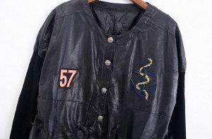 куртка Куртка, размер M  -  длина 75 см, ОГ 102, рукава 67 см, размер L  -  длина 76 см, ОГ 108 см, рукава 68 см, размер XL  -  длина 77 см, ОГ 112 см, рукава 69 см