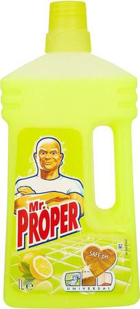 MR PROPER Моющая жидкость для уборки Универсал Лимон 1л