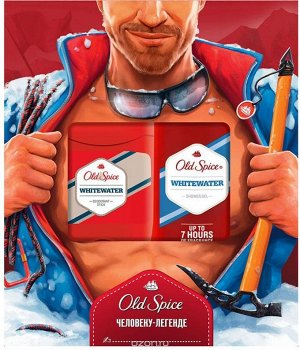 Подарочный набор OLD SPICE Твердый дезодорант WhiteWater 50мл + Гель для душа WhiteWater 250мл