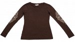 Изумительная коричневая кофточка бренда Panhandle Slim оригинального дизайна  №3422