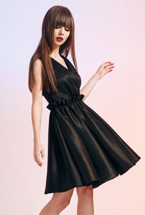 Платье черно-золотистое