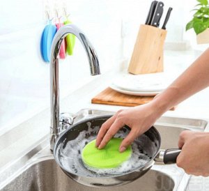 Силиконовая губка для мытья посуды