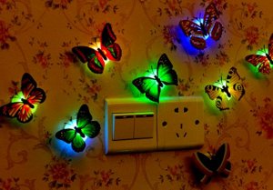 Настенный светильник "Бабочки" (3 шт)