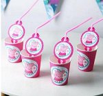 Трубочки Свинка Пеппа 10шт