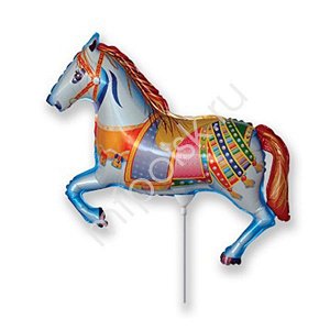 Мини Фигура Лошадь цирковая 33 см Х 23 см фольгированный шар